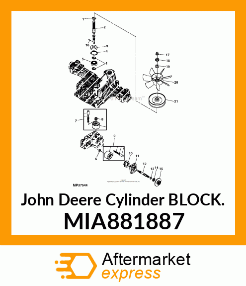 CYLINDER BLOCK ASSY MIA881887