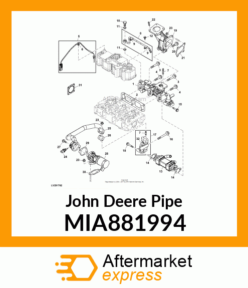 PIPE CMP, EGR OUT MIA881994