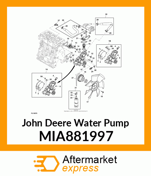 PUMP ASSY, WATER MIA881997