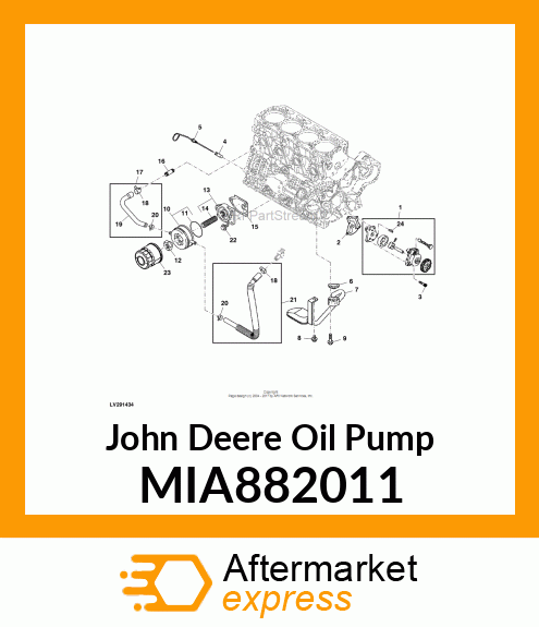 PUMP ASSY, LUB. OIL MIA882011