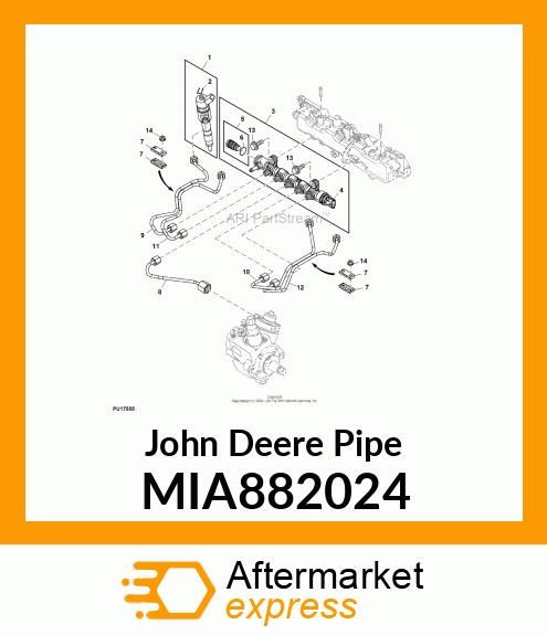 PIPE ASSY, INJECTION MIA882024