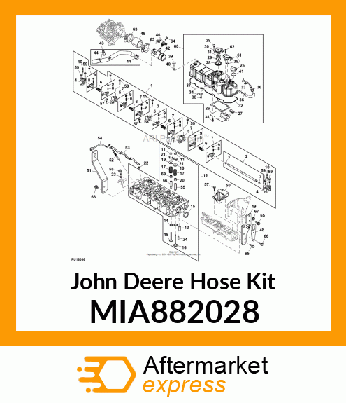 HOSE ASSY, BREATHER MIA882028