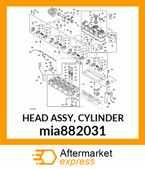 HEAD ASSY, CYLINDER mia882031