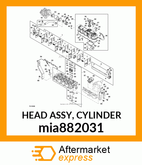 HEAD ASSY, CYLINDER mia882031