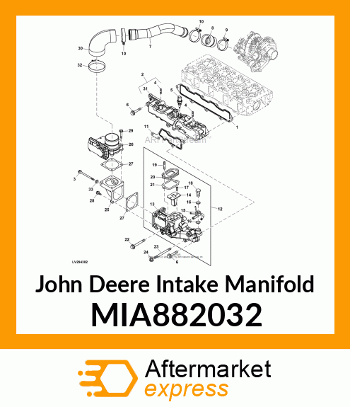 MANIFOLD CMP, INTAKE MIA882032