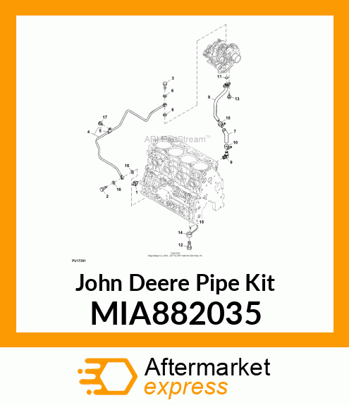 PIPE ASSY, LUB. OIL MIA882035