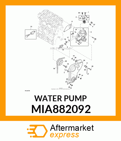 PUMP ASSY, CW MIA882092