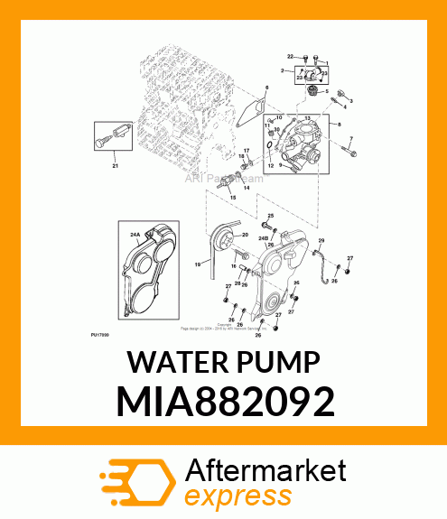 PUMP ASSY, CW MIA882092