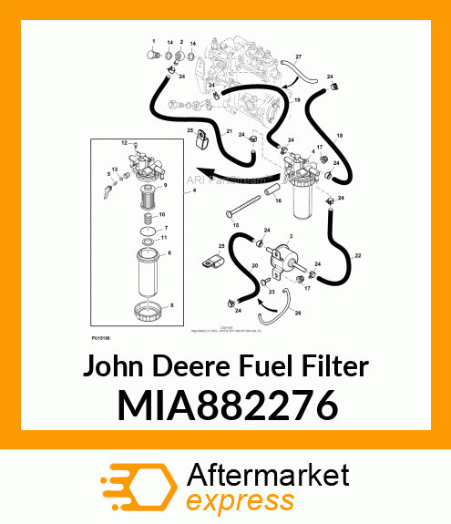 FILTER ASSY, FUEL MIA882276