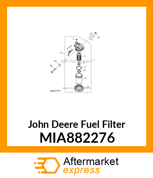 FILTER ASSY, FUEL MIA882276