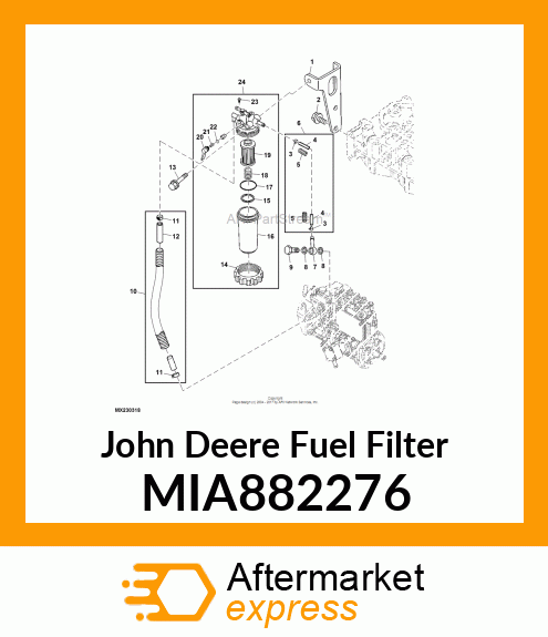 FILTER ASSY, FUEL MIA882276