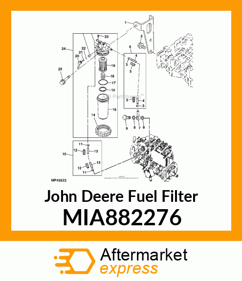 FILTER ASSY, FUEL MIA882276