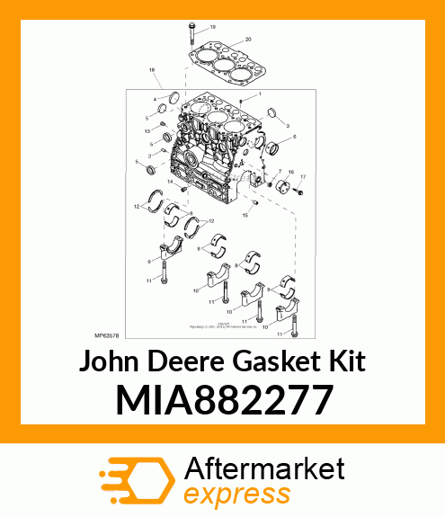 GASKET ASSY, HEAD MIA882277