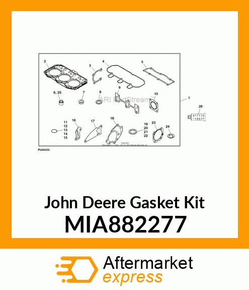 GASKET ASSY, HEAD MIA882277