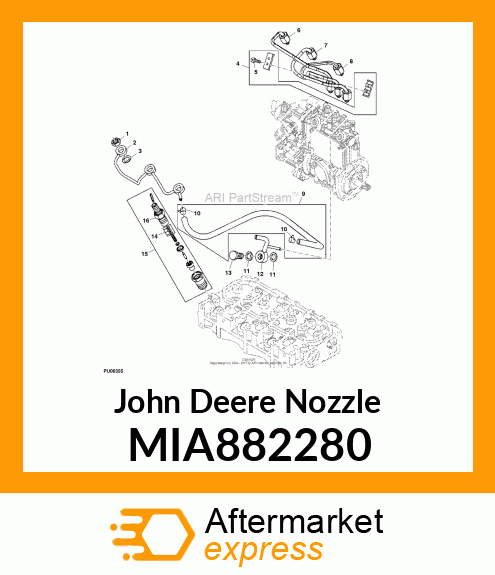 NOZZLE ASSY, F.I. MIA882280