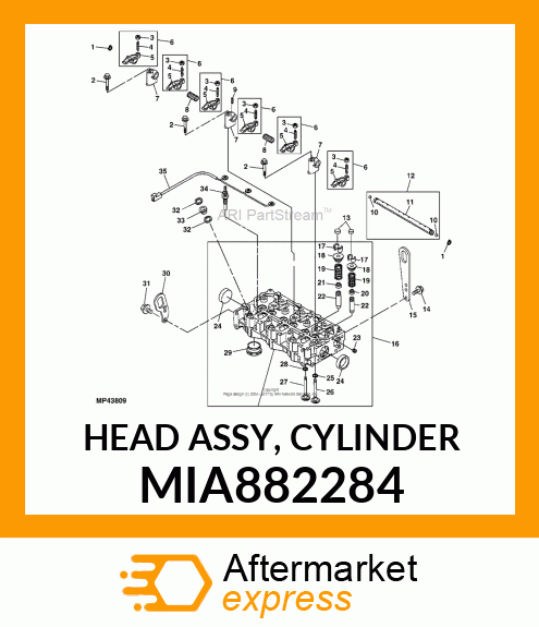 HEAD ASSY, CYLINDER MIA882284