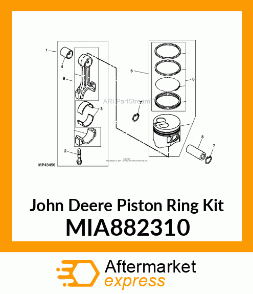 RING ASSY, 0.25 MIA882310