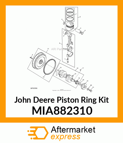 RING ASSY, 0.25 MIA882310