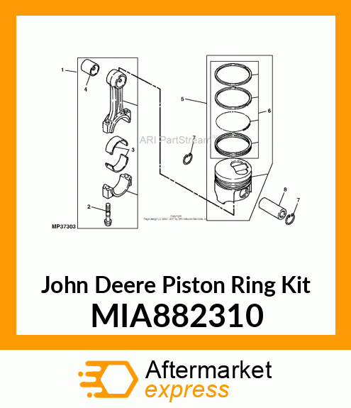 RING ASSY, 0.25 MIA882310