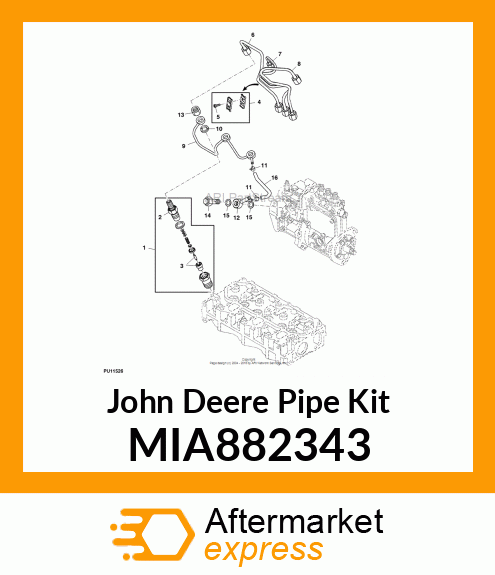 PIPE ASSY, INJ #1 MIA882343