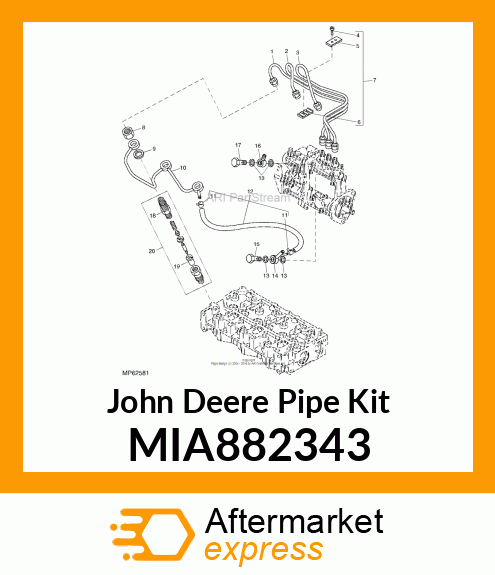 PIPE ASSY, INJ #1 MIA882343