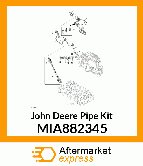 PIPE ASSY, INJ #3 MIA882345