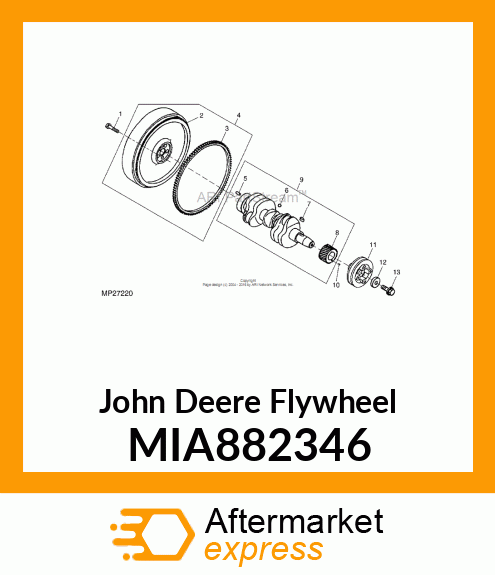 FLYWHEEL ASSY MIA882346