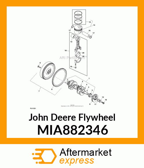 FLYWHEEL ASSY MIA882346