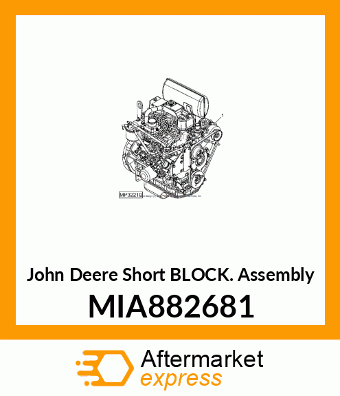 SHORT BLOCK ASSEMBLY, SHORT BLOCK MIA882681