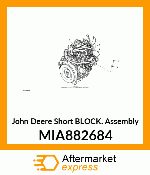 SHORT BLOCK ASSEMBLY, SHORT BLOCK MIA882684