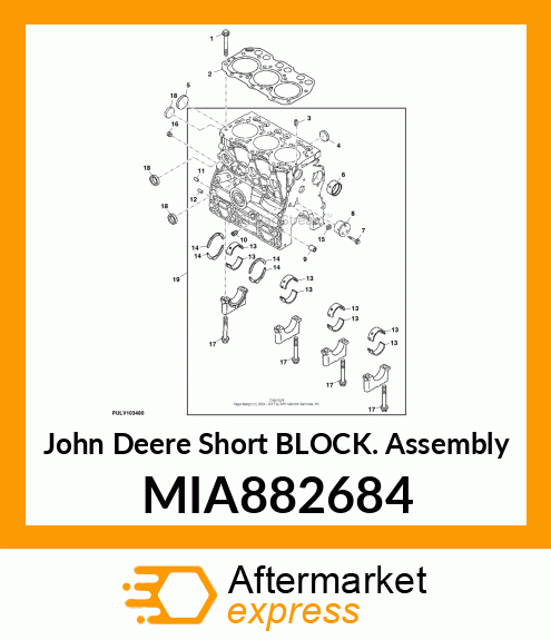 SHORT BLOCK ASSEMBLY, SHORT BLOCK MIA882684