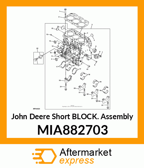 SHORT BLOCK MIA882703