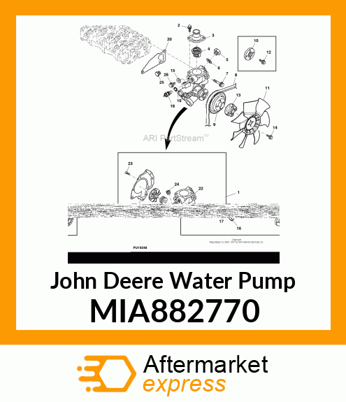 PUMP ASSY, WATER MIA882770