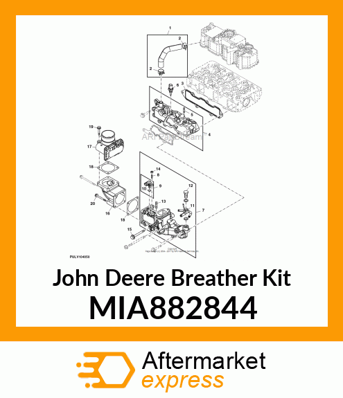 PIPE ASSY, BREATHER MIA882844