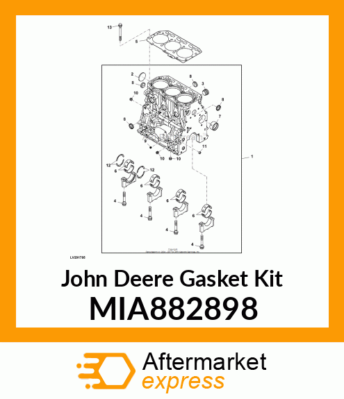 GASKET ASSY, HEAD MIA882898