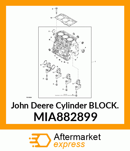 BLOCK ASSY, CYLINDER MIA882899