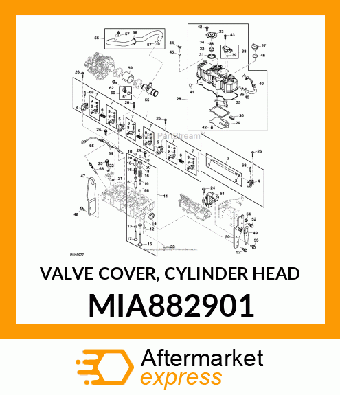 VALVE COVER, CYLINDER HEAD MIA882901