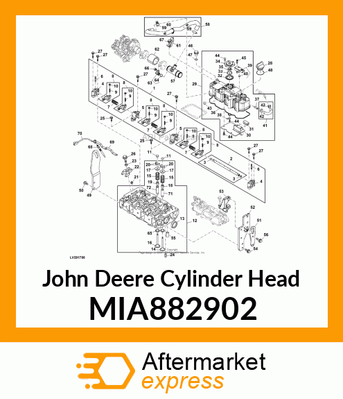 HEAD ASSY, CYLINDER MIA882902