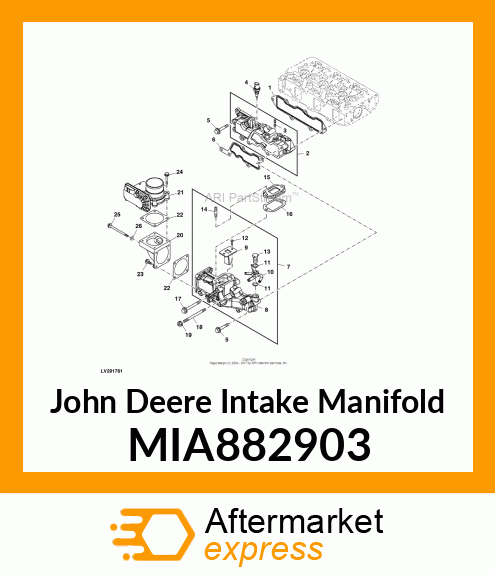 MANIFOLD ASSY, INTAKE MIA882903