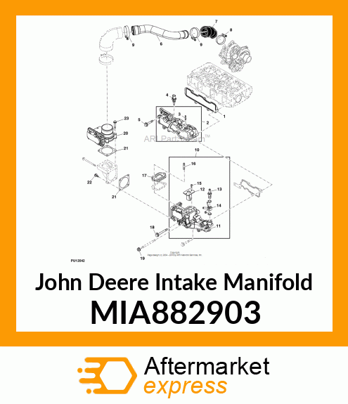 MANIFOLD ASSY, INTAKE MIA882903