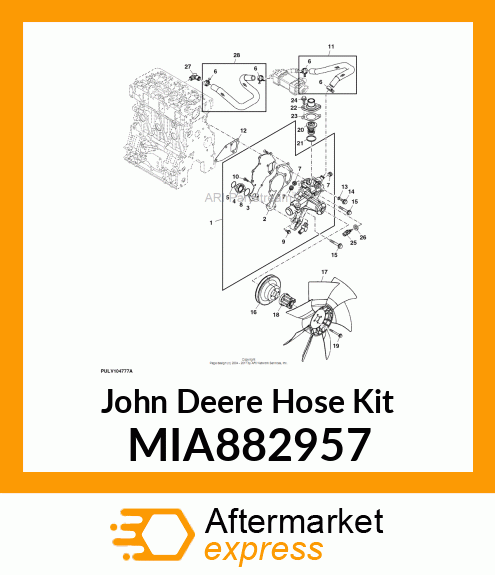 HOSE ASSY, EGR MIA882957