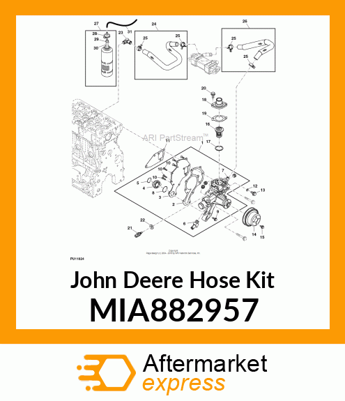 HOSE ASSY, EGR MIA882957