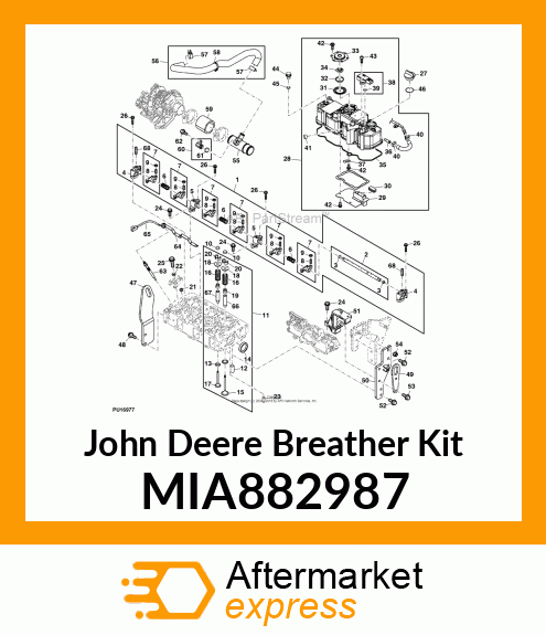 HOSE ASSY, BREATHER MIA882987