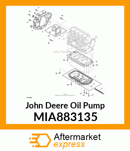 SUMP ASSY, LUB. OIL MIA883135