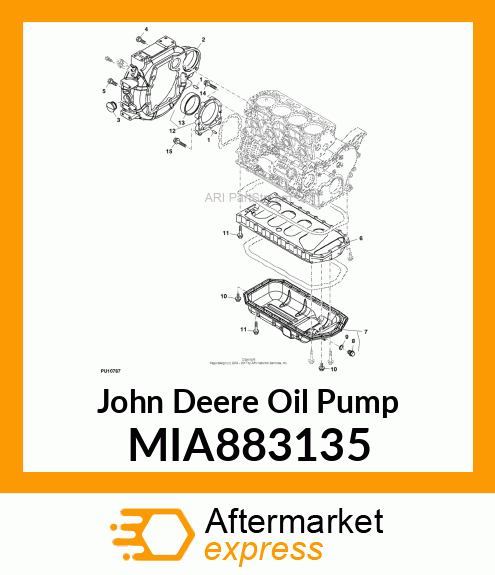 SUMP ASSY, LUB. OIL MIA883135