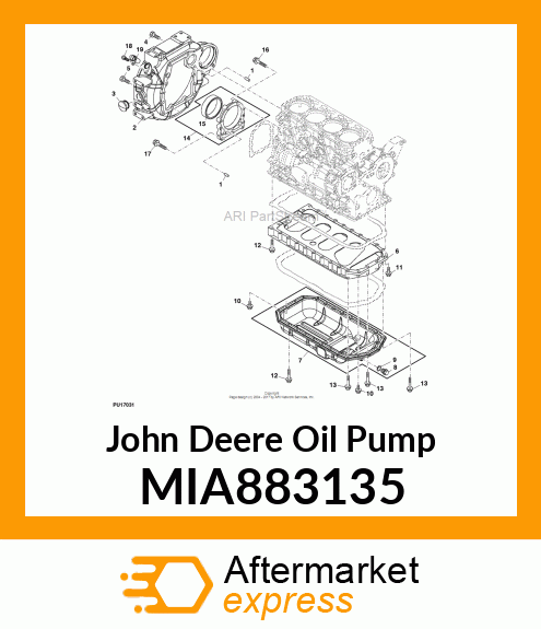 SUMP ASSY, LUB. OIL MIA883135