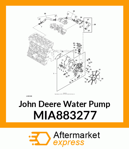 PUMP ASSY, CW HIGH MIA883277