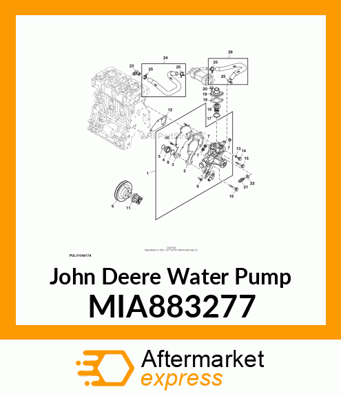 PUMP ASSY, CW HIGH MIA883277