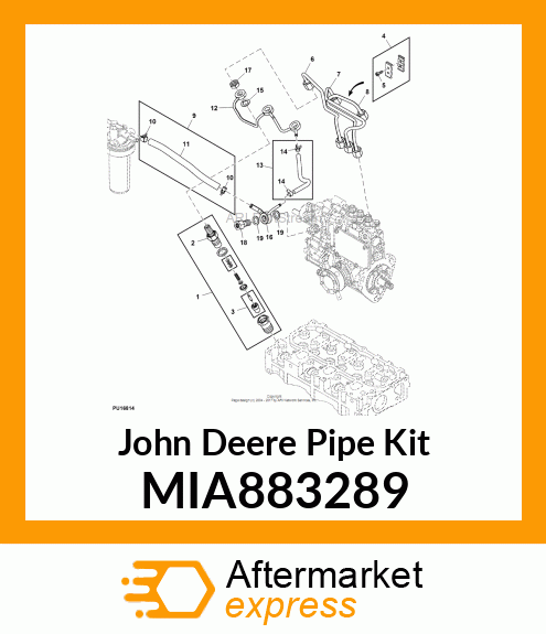 PIPE ASSY, INJ. NO1 MIA883289