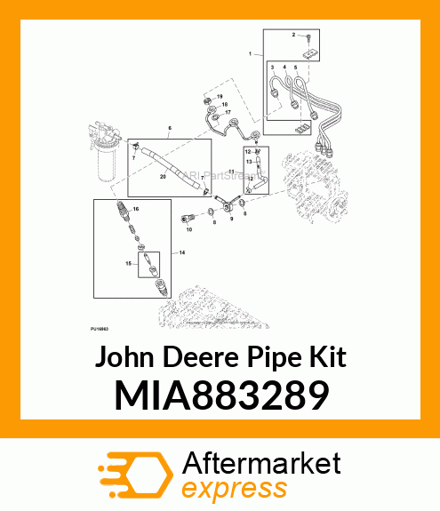 PIPE ASSY, INJ. NO1 MIA883289